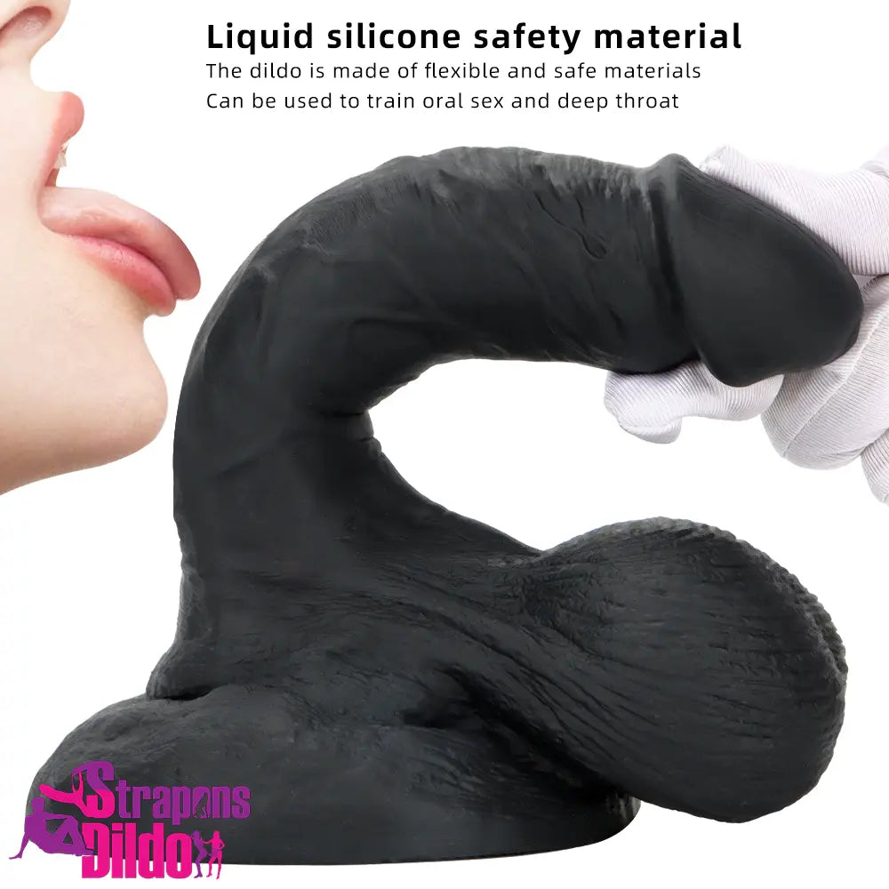 7.48in Big Suction Cup Silicone Soft Mixed Color Dildo Throat Trainer Strap ons Dildo