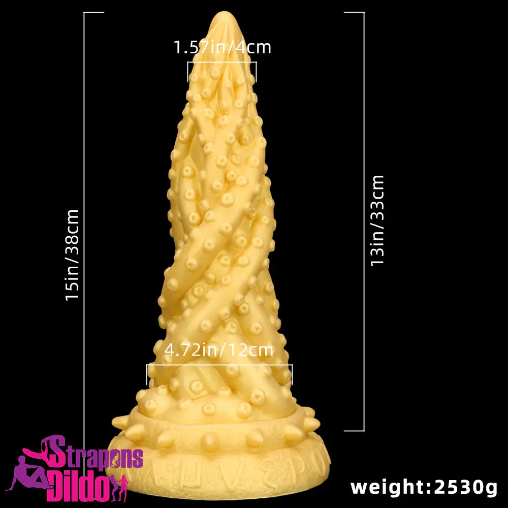 15in Liquid Large Soft Silicone Fantasy Thick Octopus Dildo Adult Toy Strap ons Dildo