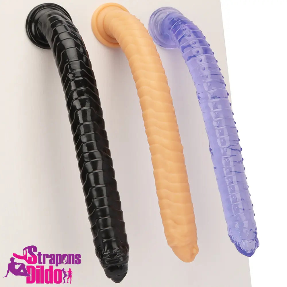 15.35in Long Huge Colorful Dildo For Anal Body-Safe Material Sex Toy Strap ons Dildo