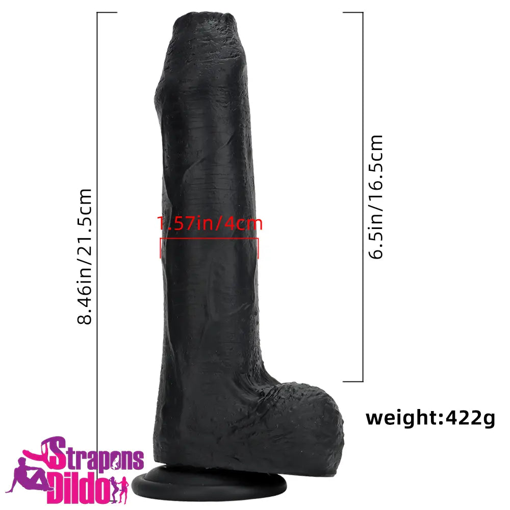 8.46in Large Uncut Silicone Soft Mixed Color Body-Safe Material Dildo Strap ons Dildo