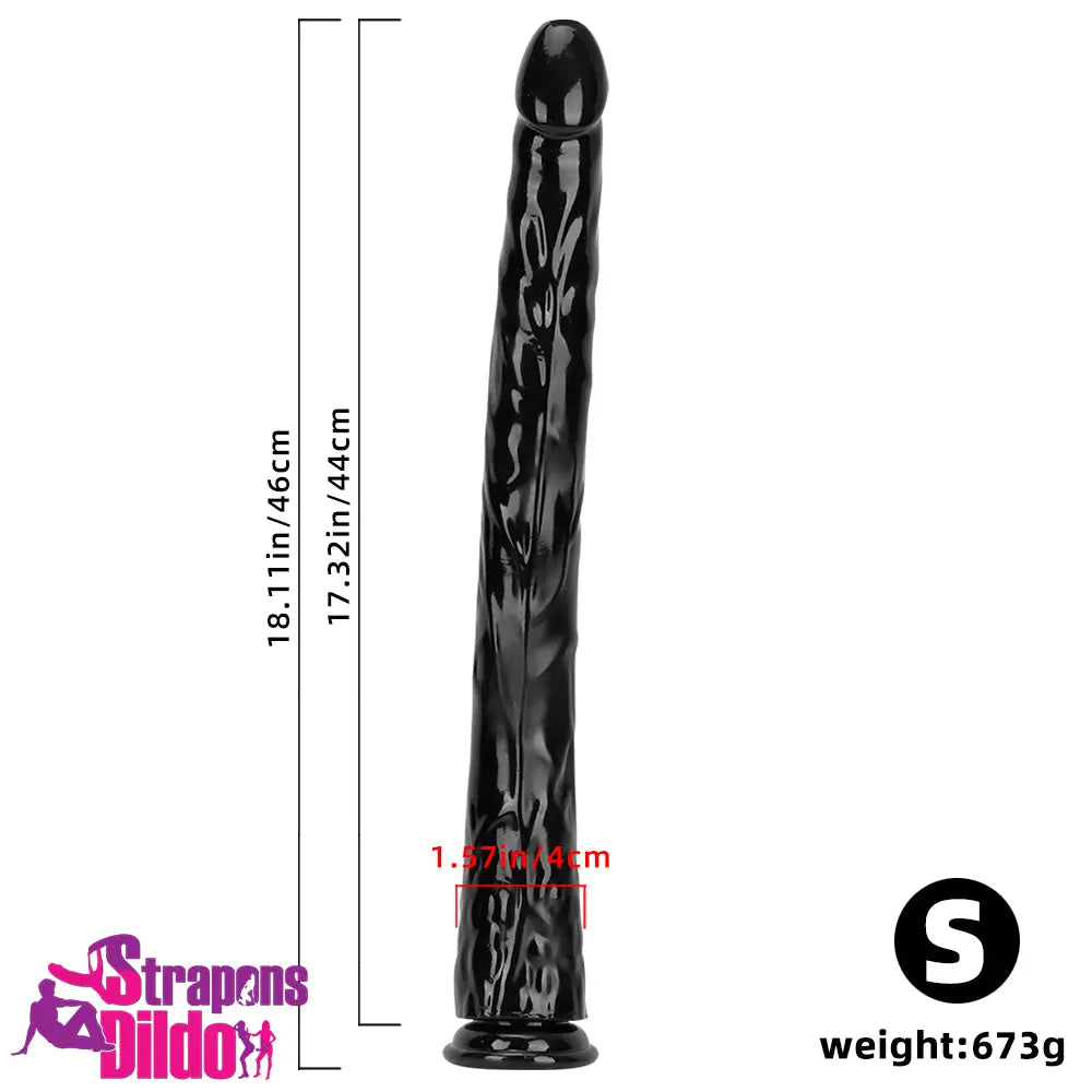 18.11in 22.83in Super Big Long Black Dildo BDSM Sex Real Adult Toy Strap ons Dildo