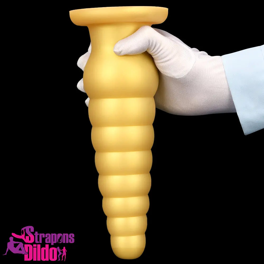 10.63in Soft Silicone Big Gold Butt Plug Dildo For Anal Adult Sex Toy Strap ons Dildo