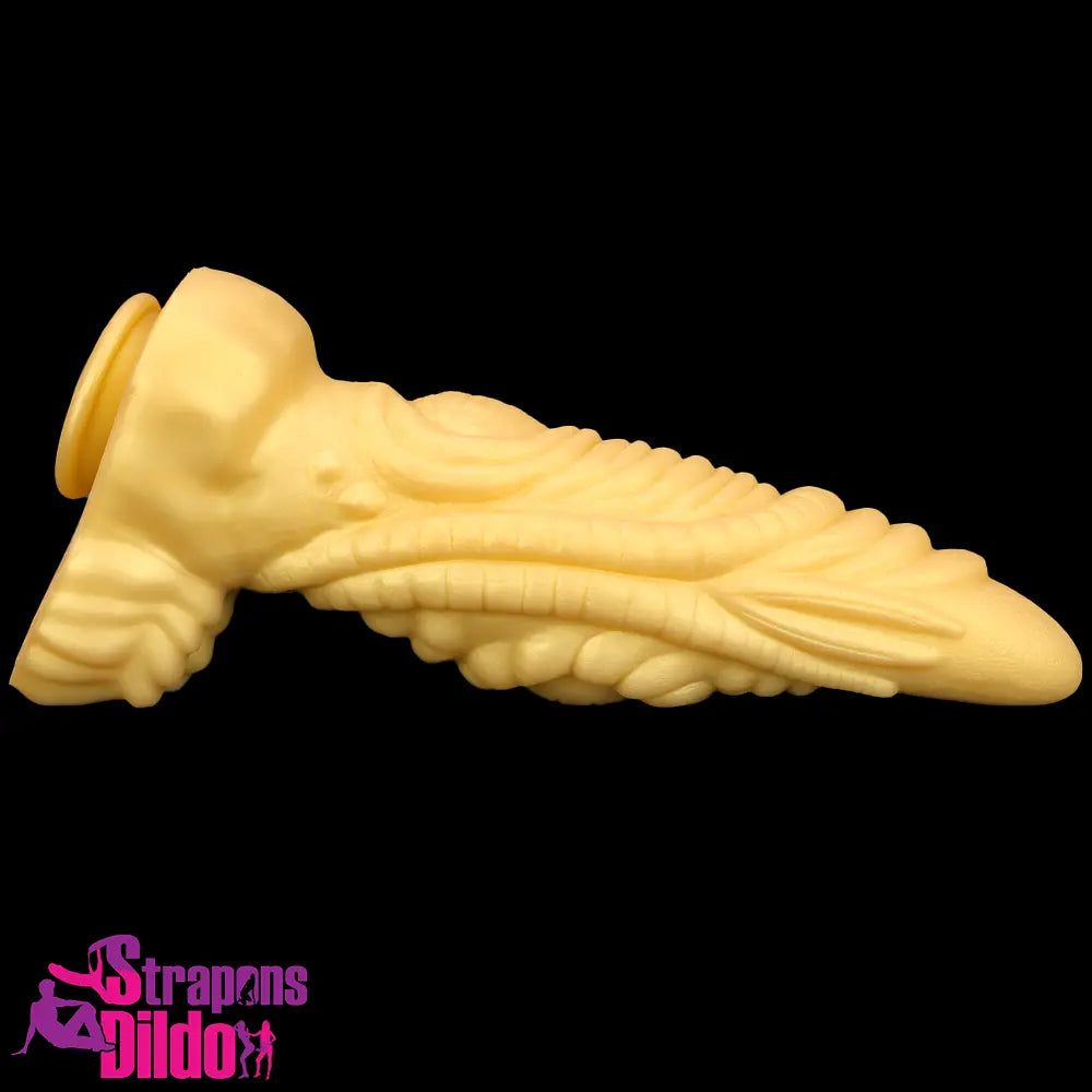 14.56in Gold Liquid Large Soft Thick Wide Long Fantasy Silicone Dildo Strap ons Dildo