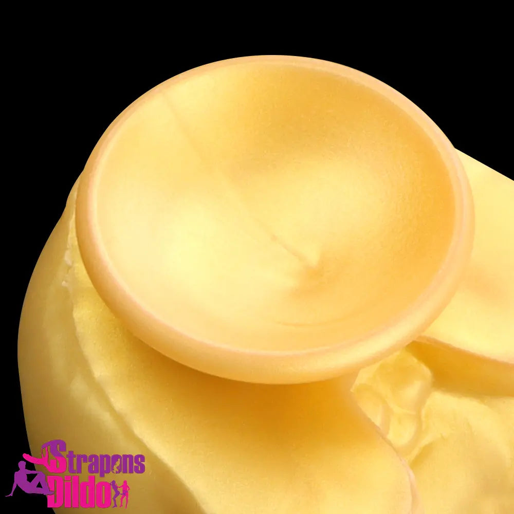 11.8in Liquid Large Soft Silicone Fantasy Thick Gold Anal Odd Dildo Strap ons Dildo