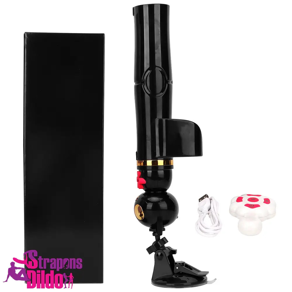 7.87in Cat Heating Thrusting Vibrating Remote Dildo Fucking Sex Machine Strap ons Dildo