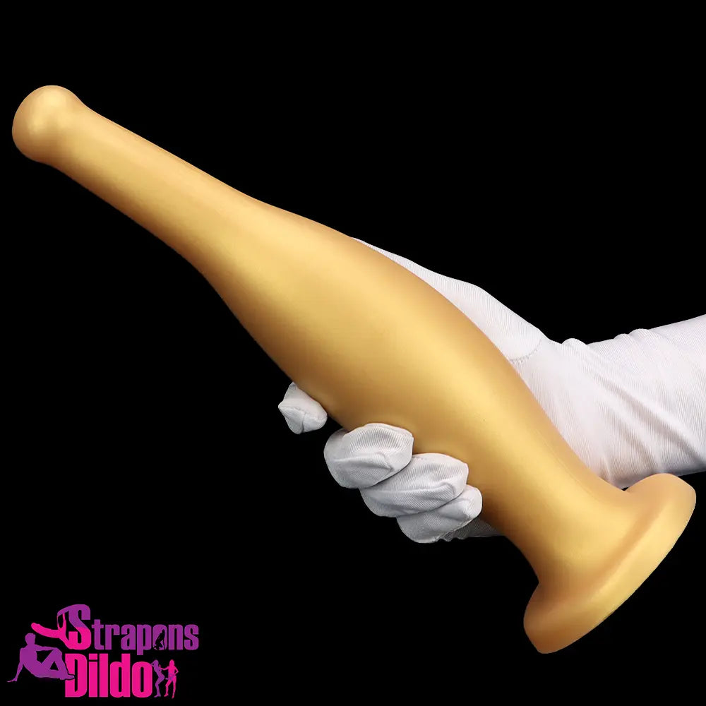 6.7in 11.41in Gold Beer Bottle Odd Silicone Soft Big Anal Butt Plug Dildo Strap ons Dildo