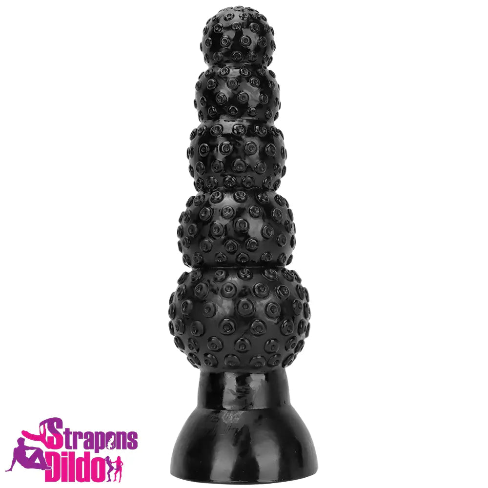 9.84in 13.38in 13.78in 15.74in Big Long Thick Black Beads Butt Plug Dildo Strap ons Dildo