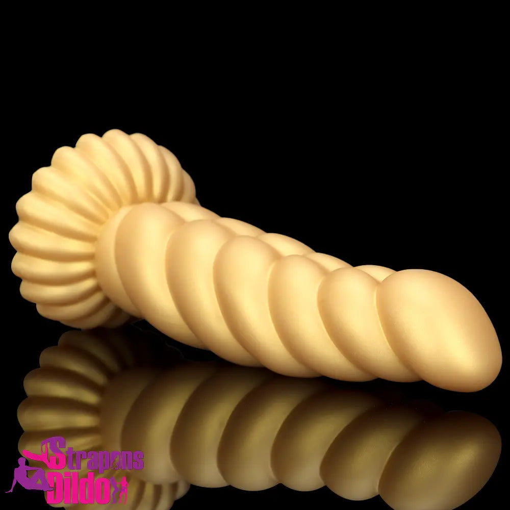 5.51in 7.87in 10.23in Gold Silicone Soft Fantasy Dildo Vagina Orgasm Strap ons Dildo