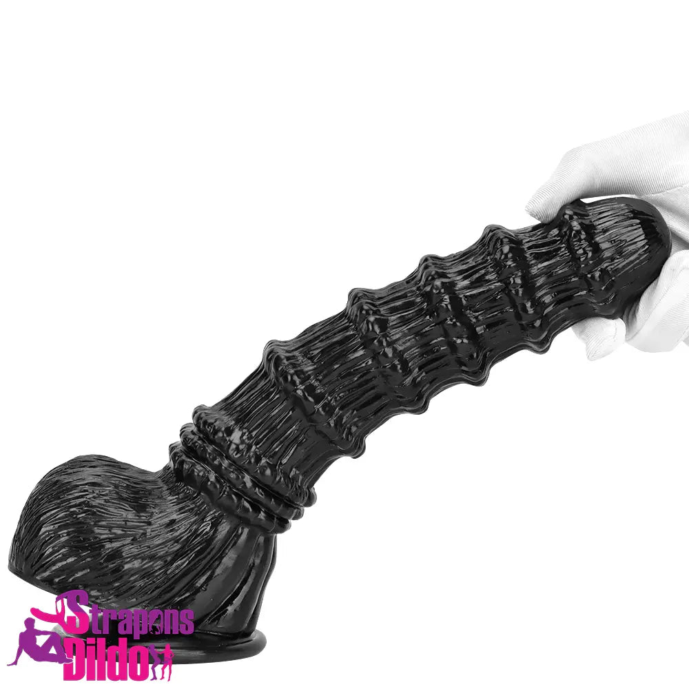 9.25in 9.64in 11.02in Big Thick Black Dildo BDSM Horse Penis Odd Cock Strap ons Dildo