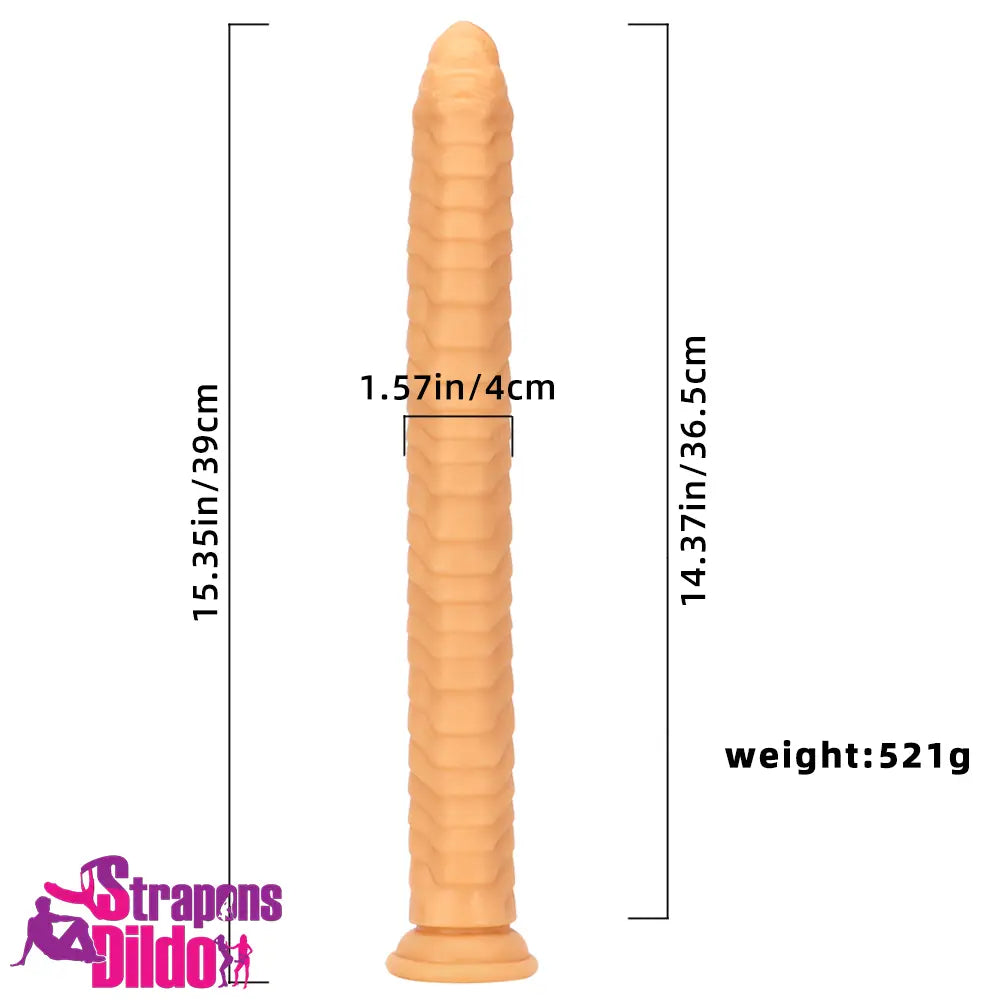 15.35in Long Huge Colorful Dildo For Anal Body-Safe Material Sex Toy Strap ons Dildo