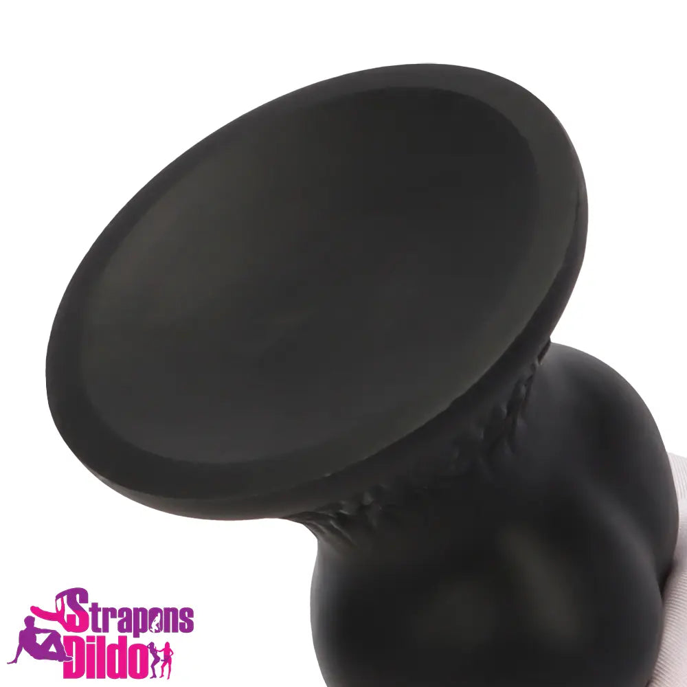 7.28in 7.48in 9.64in 10.62in 13in Big Black Silicone Dog Cock Knot Dildo Strap ons Dildo