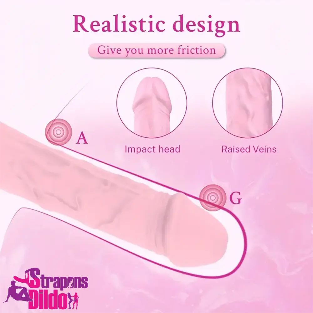 7.08in Liquid Silicone Bendable Soft Vibrating Dildo Vagina Masturbator Strap ons Dildo