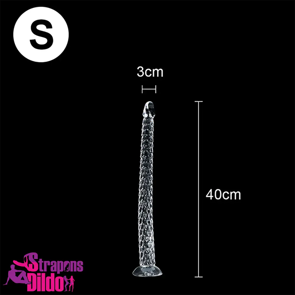 15.75in 19.69in 23.62in Huge Long Snake Scaly Clear Dildo Stimulator Strap ons Dildo