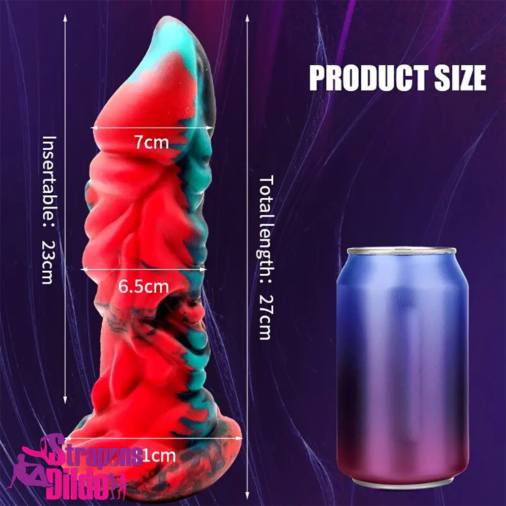 10.63in Super Fantasy Big Silicone Soft Dildo For Anal Masturbator Strap ons Dildo