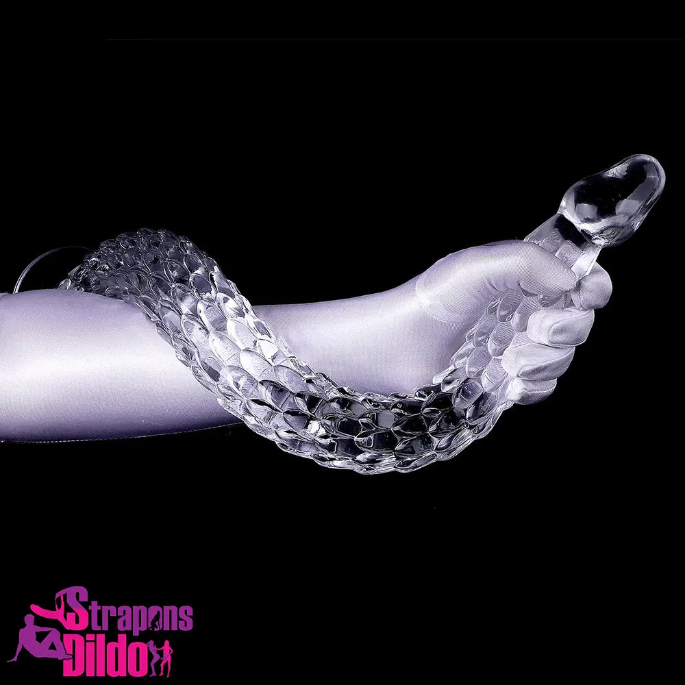 15.75in 19.69in 23.62in Huge Long Snake Scaly Clear Dildo Stimulator Strap ons Dildo