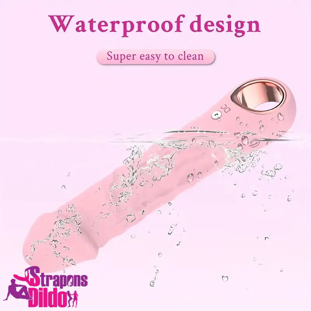 7.08in Liquid Silicone Bendable Soft Vibrating Dildo Vagina Masturbator Strap ons Dildo