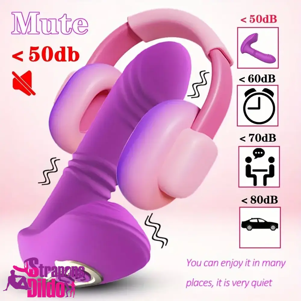 5.7in Vibrating Thrusting Flapping Wearable G Spot Automatic Dildo Strap ons Dildo