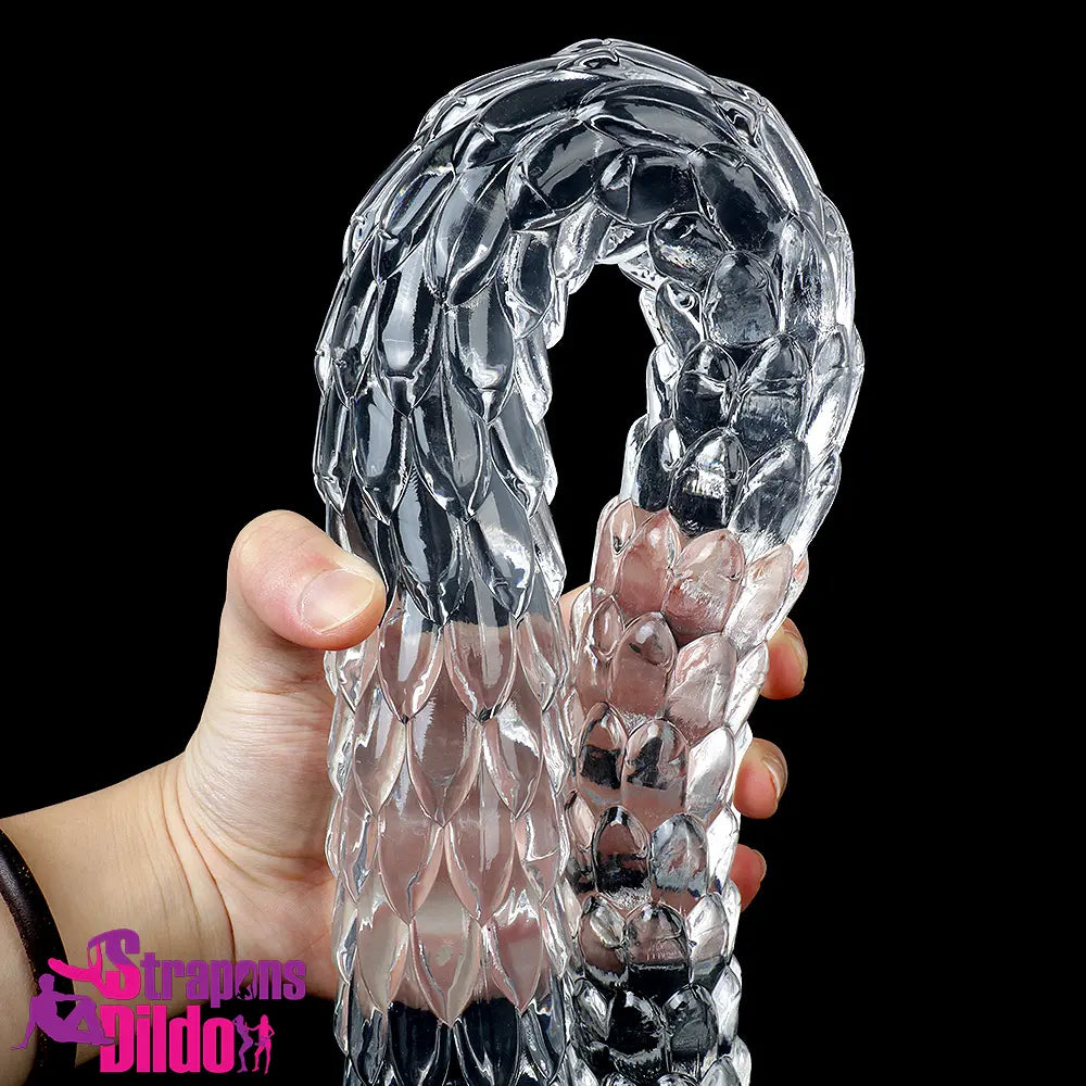 15.75in 19.69in 23.62in Huge Long Snake Scaly Clear Dildo Stimulator Strap ons Dildo