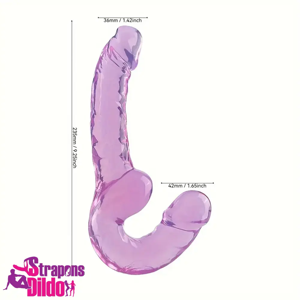 9.2in Double Ended Realistic Unisex For Dildo For Anal Masturbation Strap ons Dildo