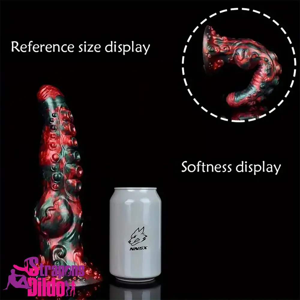 9.65in Silicone Big Soft Thick Tentacle Octopus Monster Dildo Anal Toy Strap ons Dildo