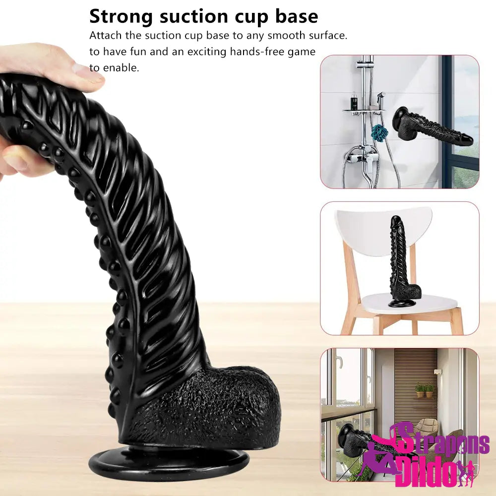 10.62in Spiked G-Spot Vagina Stimulator Big Anal Women Men Odd Dildo Strap ons Dildo