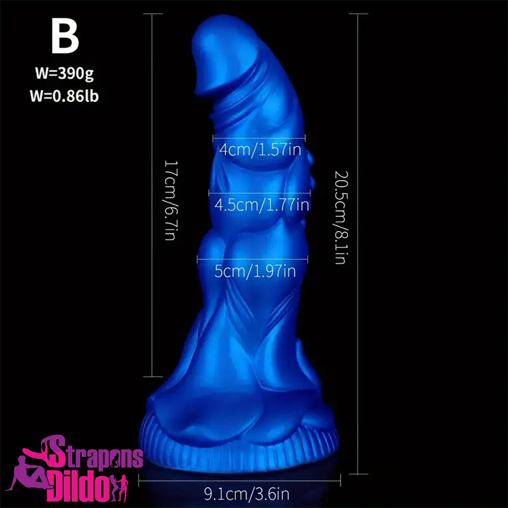 7.87in 8.1in 9.25in Silicone Realistic Monster Soft Anal Expander Dildo Strap ons Dildo