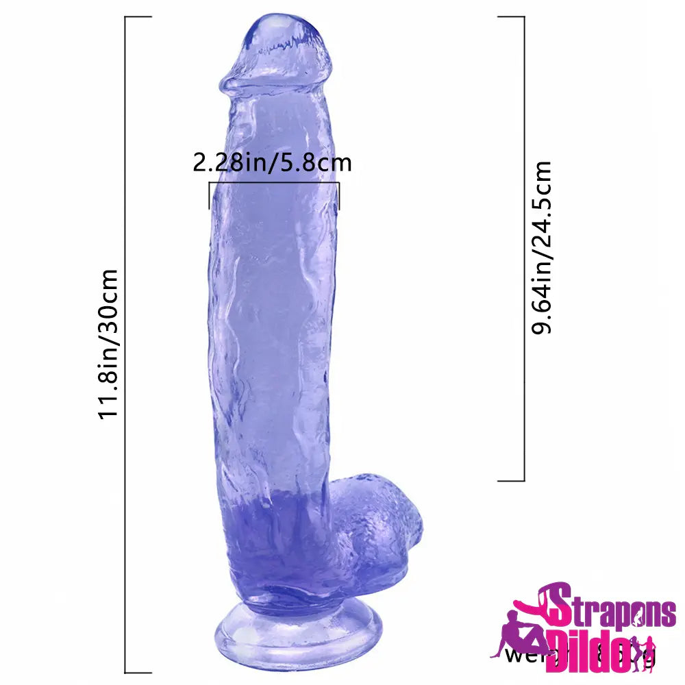 11.8in Real Cock Size Big G Spot Vaginal Dildo Lesbian Masturbator Strap ons Dildo