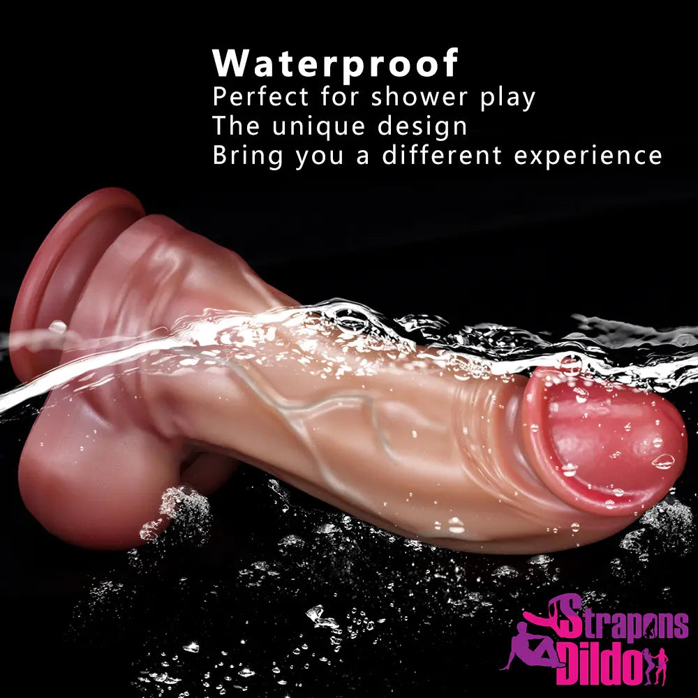 8.66in Realistic Feeling Flesh Thick Dildo For Penis G-spot Simulation Strap ons Dildo