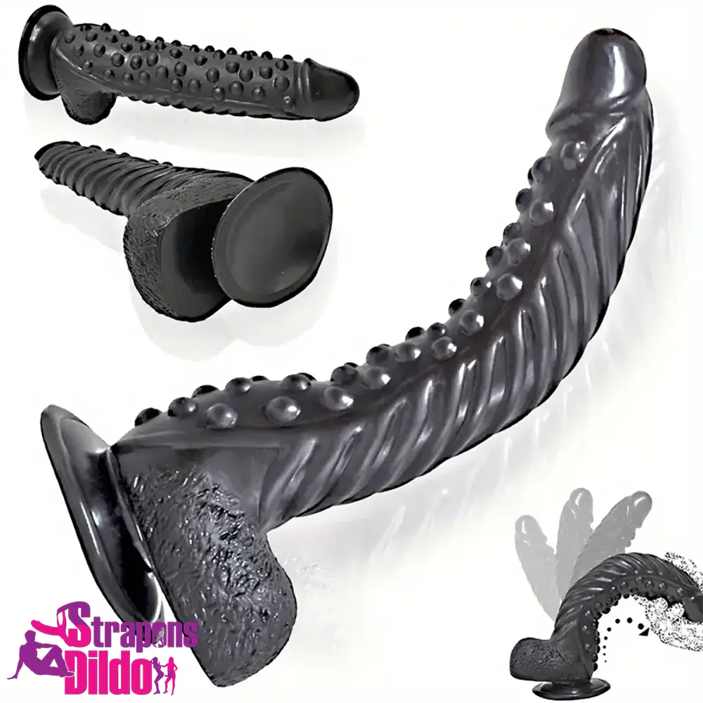 10.6in Spiked Big Fantasy Grainy Dildo For Vagina Anal Vagina Sex Toy Strap ons Dildo