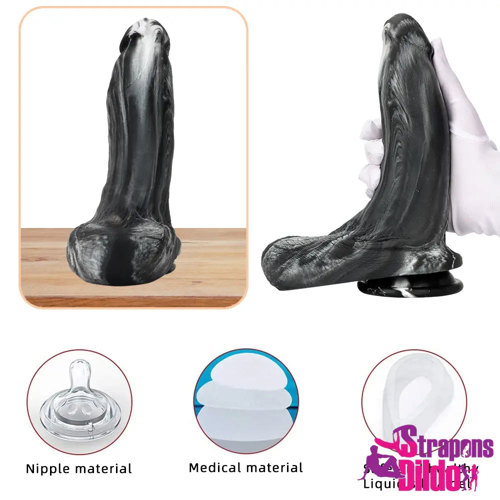 9.05in Realistic Silicone Soft Big Dildo For Masturbating Orgasm Sex Toy - Strap ons Dildo