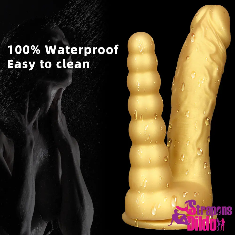 8.07in Silicone Big Soft Dildo Double Heads Dildo Butt Plug For Lesbian Strap ons Dildo