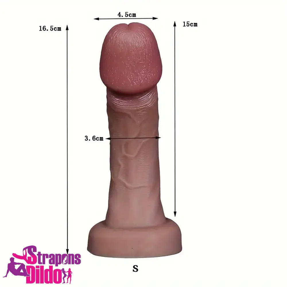 6.5in 7.09in 8.66in Big Head Silicone Soft Real Hands-Free Play Dildo Strap ons Dildo