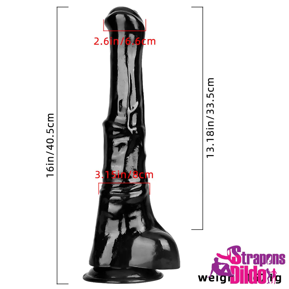 16in Huge Long Horse Cock Dildo Animal Sex Toy For G-spot Stimulation Strap ons Dildo