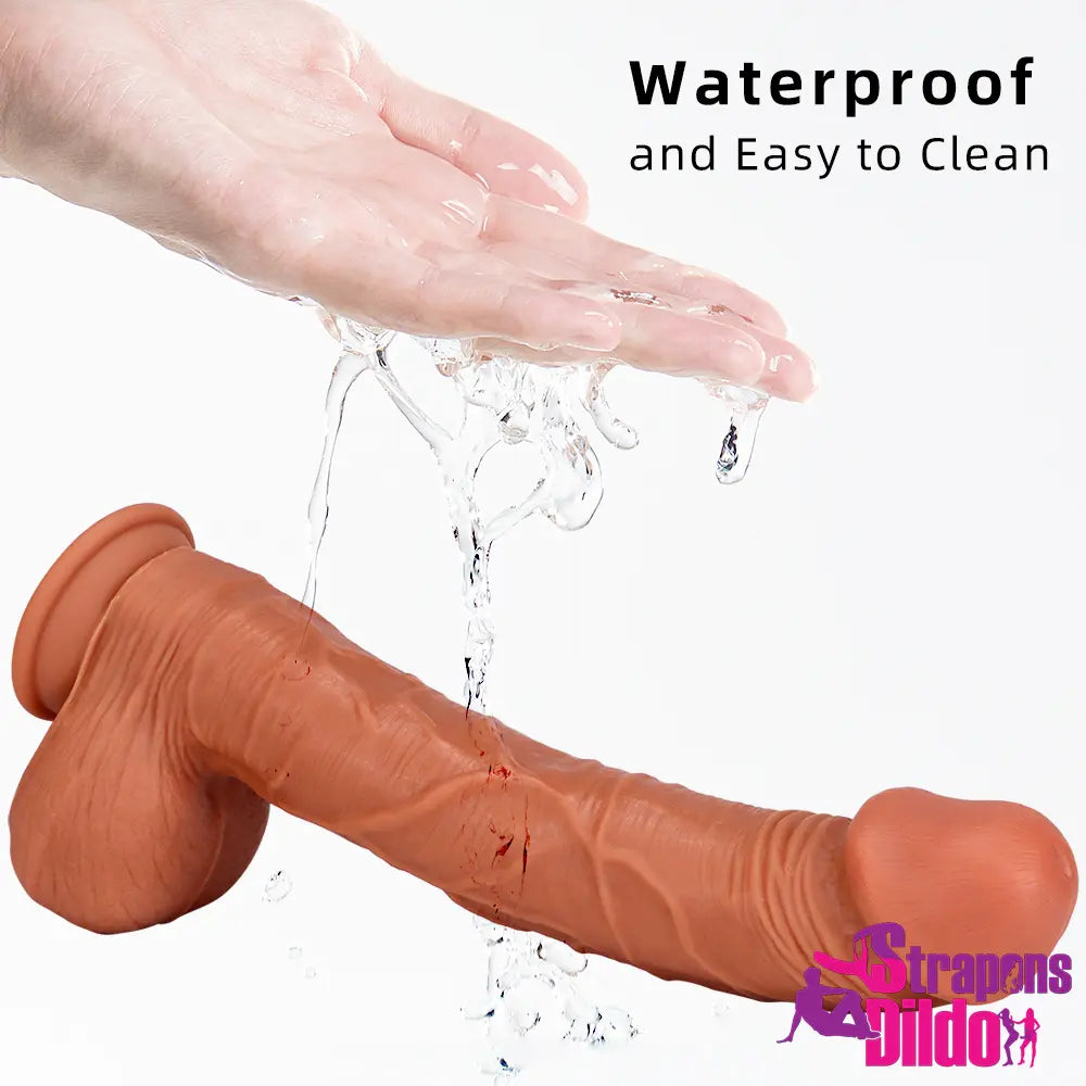 13.38in G-spot Curved Stimulation Realistic Big Long Silicone Soft Dildo - Strap ons Dildo