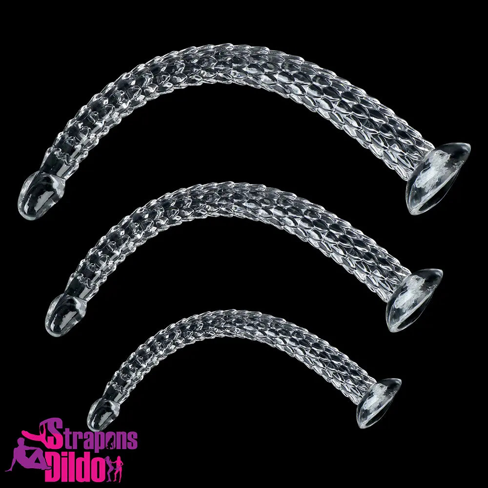 15.75in 19.69in 23.62in Huge Long Snake Scaly Clear Dildo Stimulator Strap ons Dildo