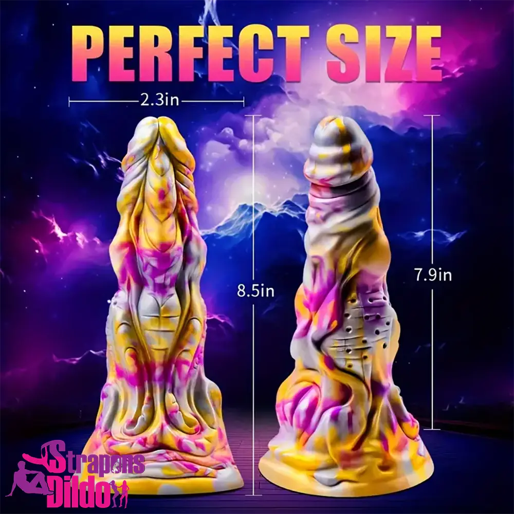 8.5in Fantasy Monster Silicone Dildo For Anal Orgasm Penetration Love Strap ons Dildo