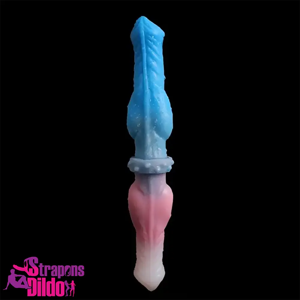 12.2in Silicone Double Ended Penetration Knot Dog Big Soft Dildo Strap ons Dildo