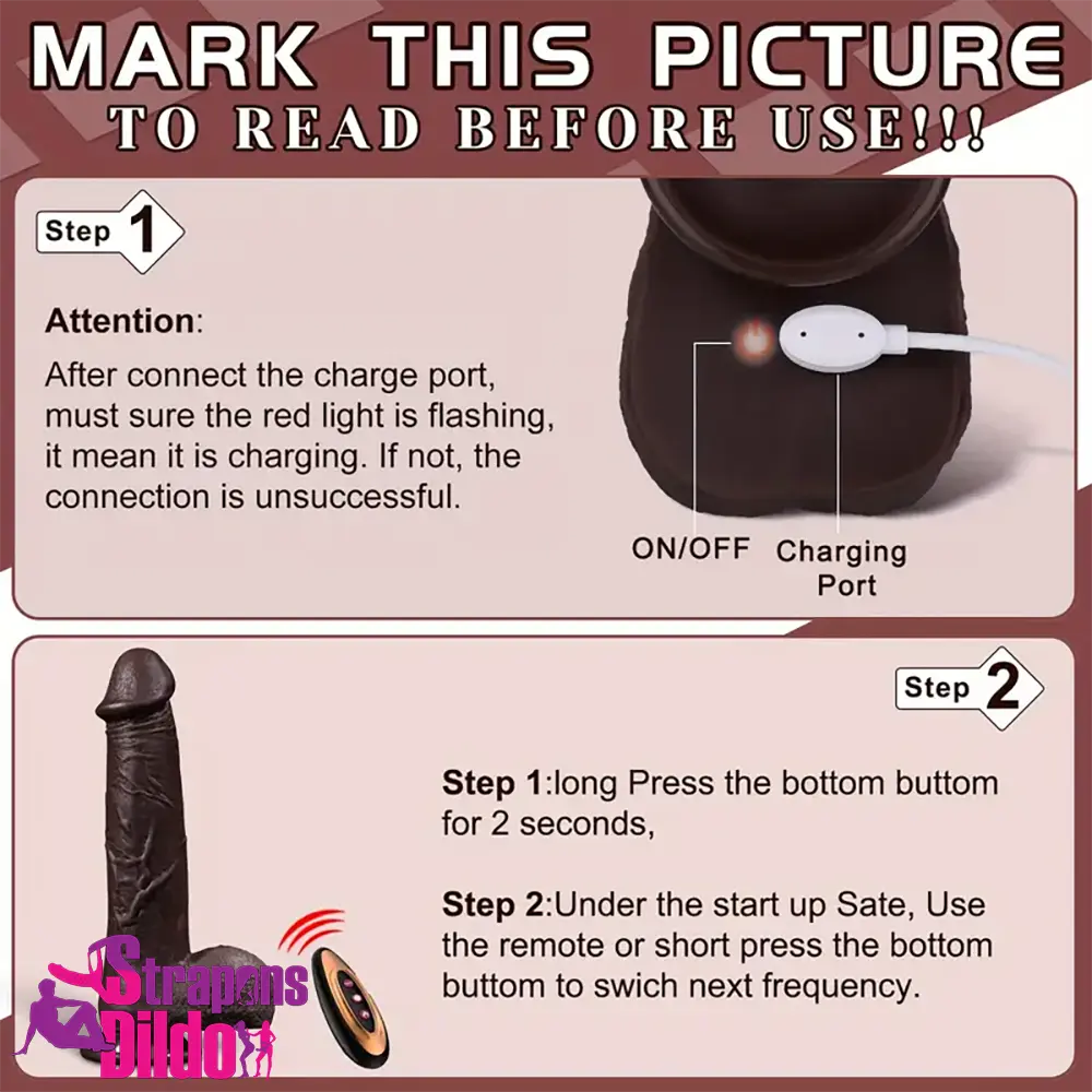 8.6in Soft Big Silicone Thrusting Vibrating Heating Remote Women Dildo Strap ons Dildo