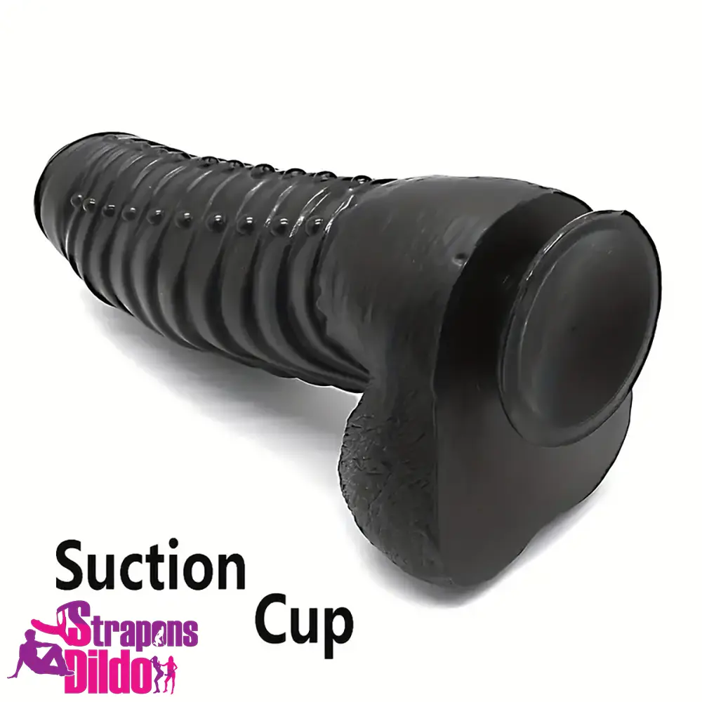 11.8in Realistic Big Black Uncut Spiked Thick Dildo For Female Vagina Strap ons Dildo