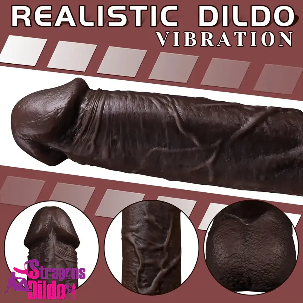 8.6in Soft Big Silicone Thrusting Vibrating Heating Remote Women Dildo Strap ons Dildo