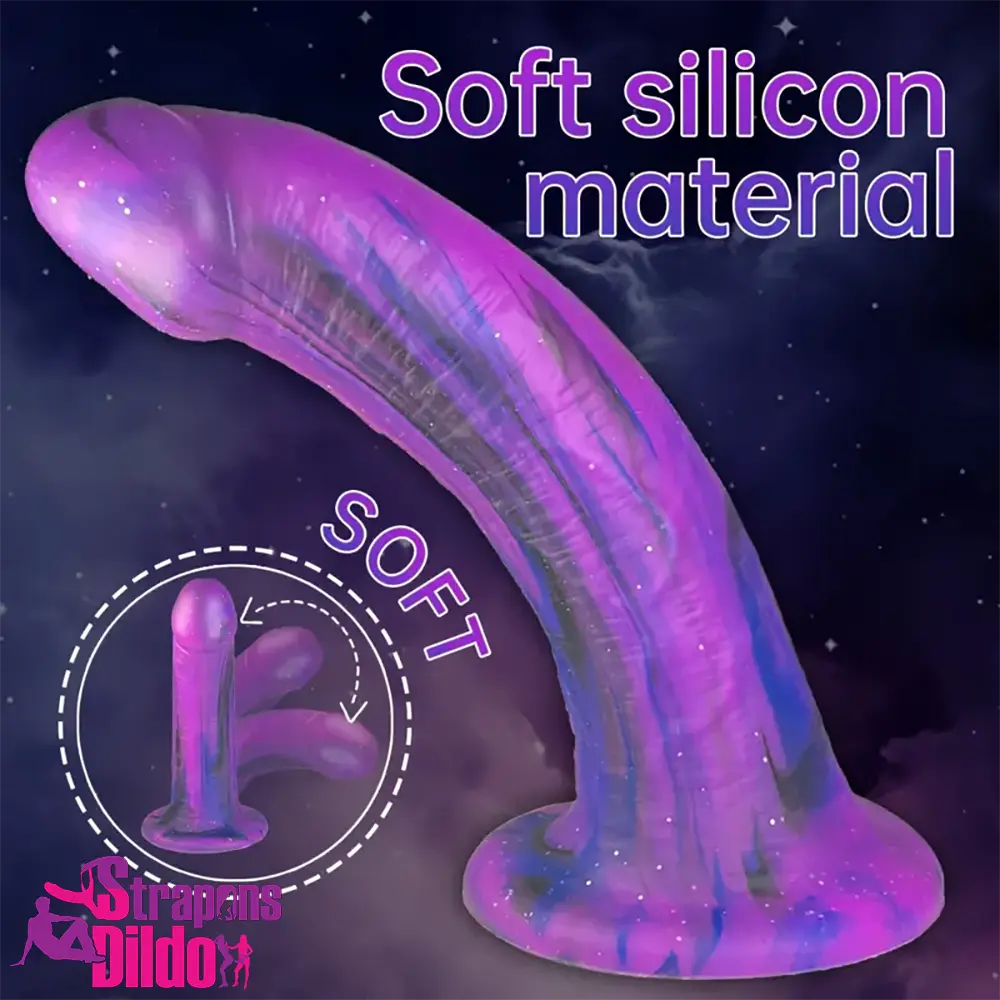 7.08in Silicone No Eggs Soft Dildo For Female Male Love Pleasure Unisex Strap ons Dildo