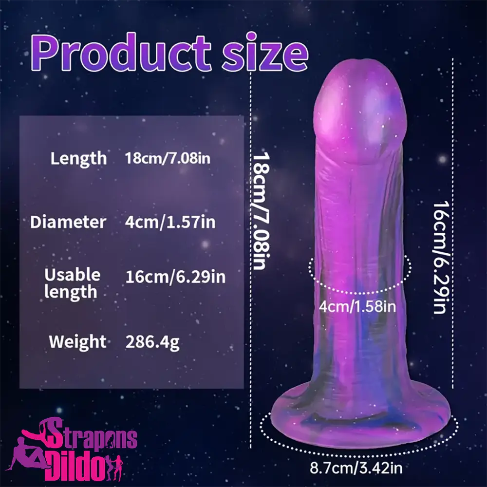 7.08in Silicone No Eggs Soft Dildo For Female Male Love Pleasure Unisex Strap ons Dildo