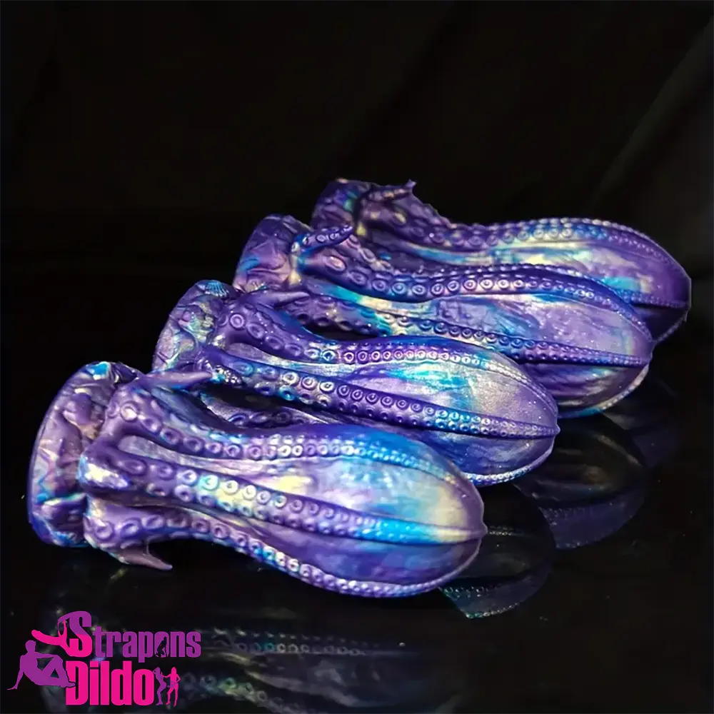 5.5in 6.3in 8.26in 9.64in Gourd Egg Starry Soft Tentacle Octopus Dildo Strap ons Dildo