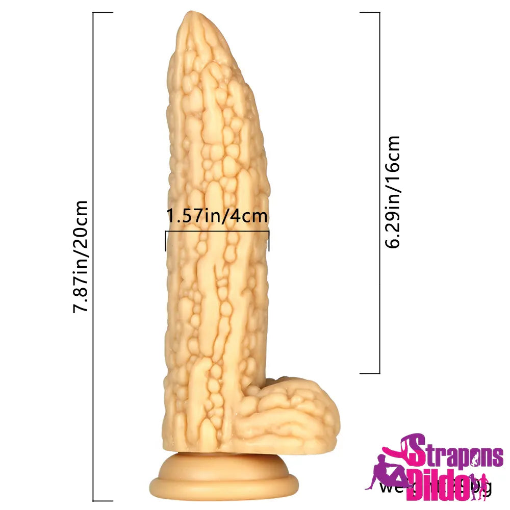 7.87in Lifelike Vegetable Design Penis Dildo Sex Toy For Women Men Strap ons Dildo