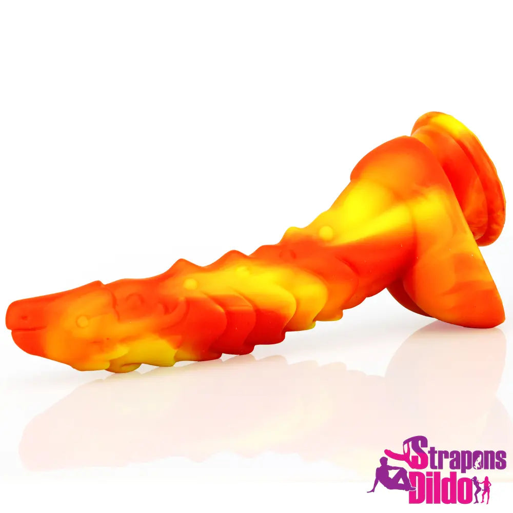 9.37in Silicone Soft Dragon Animal Big Dildo Sucker Female Dildo Sex Toy - Strap ons Dildo