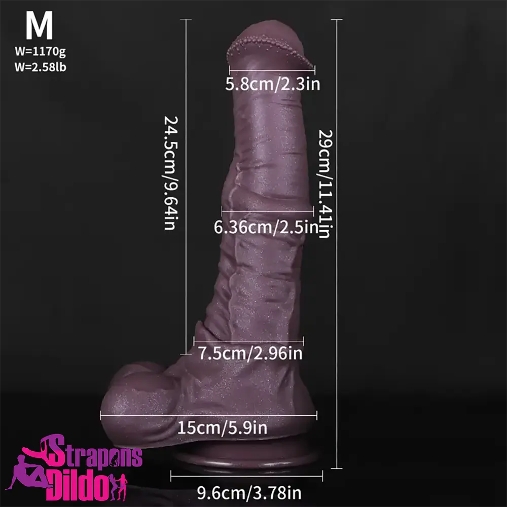 9.45in 11.41in 13.58in Liquid Silicone Animal Horse Hands-Free Play Dildo Strap ons Dildo