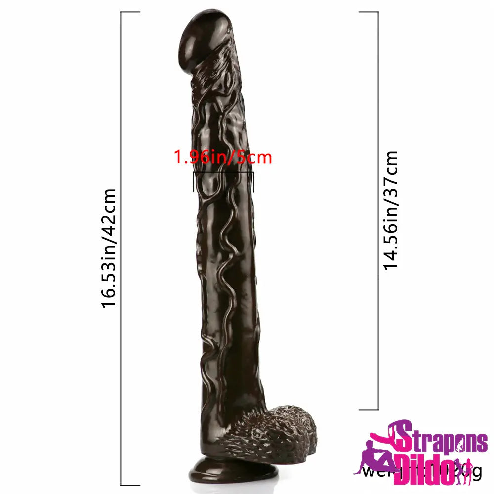 16.53in Lifelike Realistic Feeling Big Long G-spot Simulation Anal Dildo Strap ons Dildo