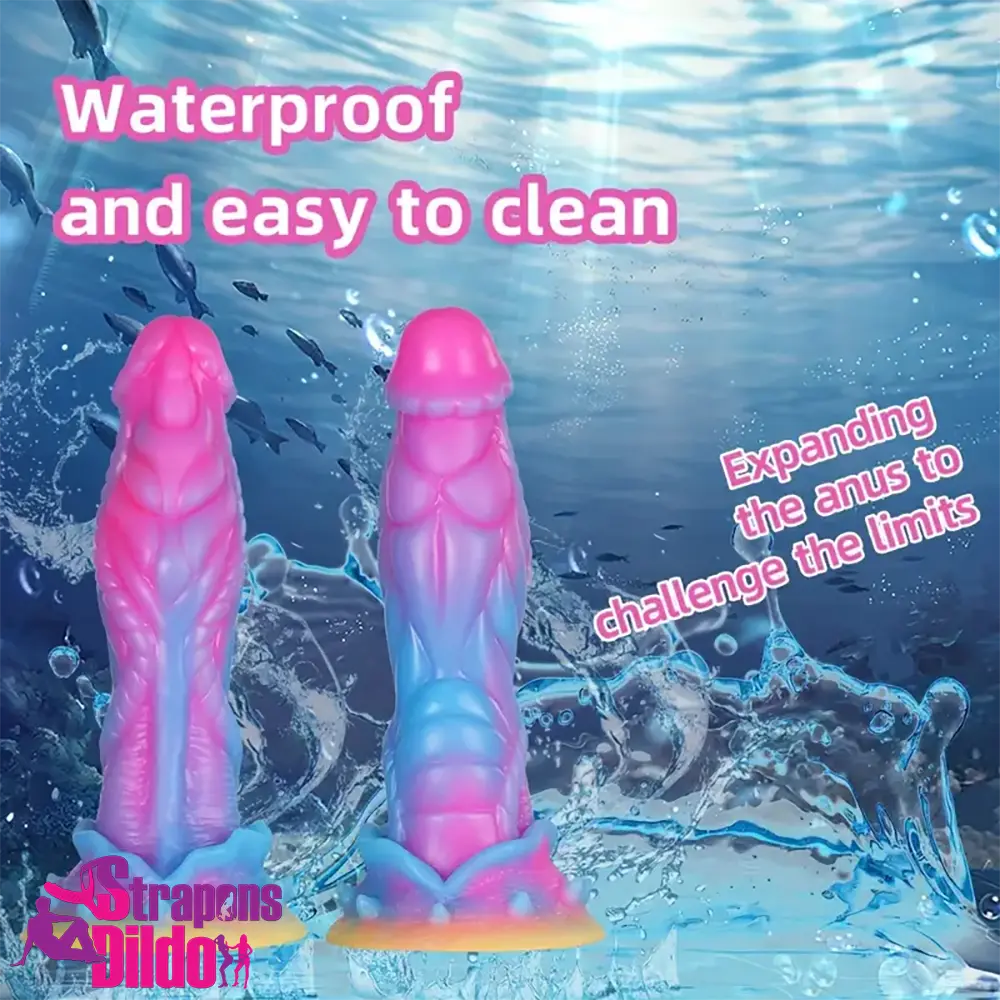 8.6in Silicone Soft Monster Dildo Big Female Masturbator For Women Men Strap ons Dildo