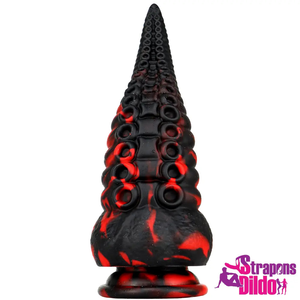 8.07in Silicone Octopus Tentacle Suction Cup Soft Anal Large Dildo - Strap ons Dildo