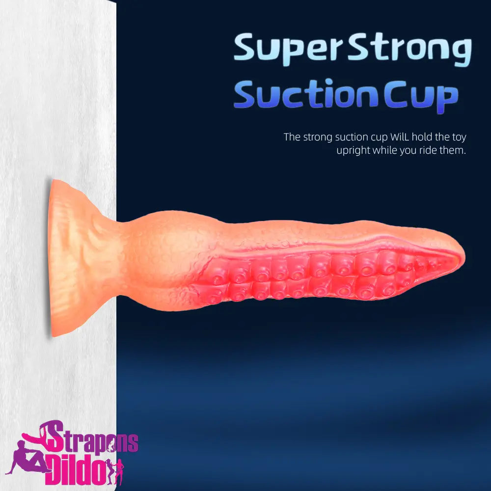 7.08in 9.06in 10.24in 11.81in Octopus Tentacle Silicone Soft Fantasy Dildo Strap ons Dildo